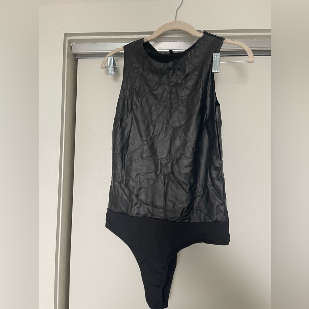 Fashion Nova Kassidy faux leather bodysuit